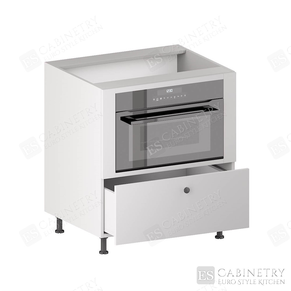 Microwave Base Cabinet (1 Opening & 1 Drawer) | European Kitchen Style